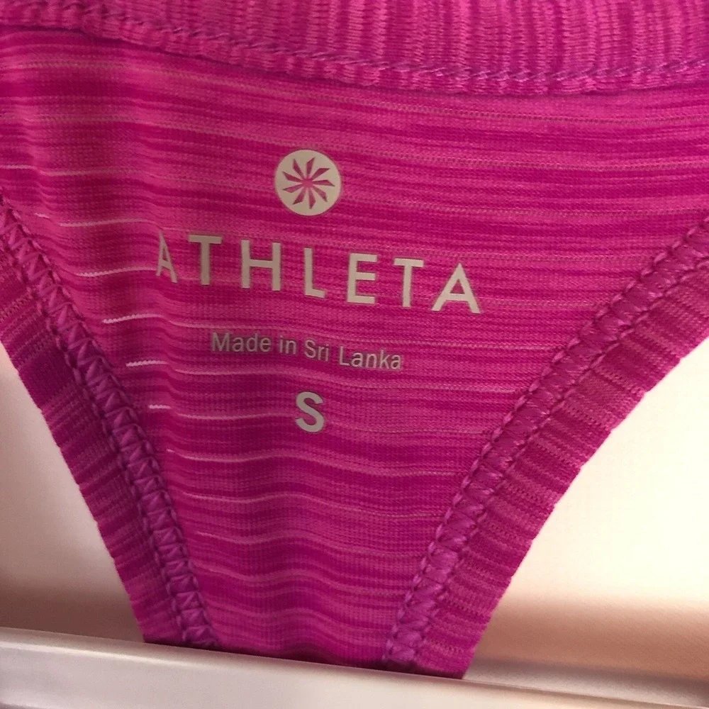 ATHLETA sz S Racerback Hot Pink Sleeveless TOP yoga workout athletic athleisure - Picture 8 of 9